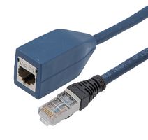 L-COM TRD626ADSZ-MPTL-10F Ethernet Cable, Cat6a, RJ45 Plug to RJ45 Jack, SFTP (Screened Foiled Twisted Pair), Blue, 3.05 m