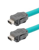 L-COM TRGIX601IN-TEL-5M Ethernet Cable, Cat6a, IX Type A Plug to IX Type A Plug