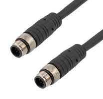 L-COM TRG861-P6B-15M Sensor Cable, M12 Plug, M12 Plug, 8 Positions, 15 m, 49.2 ft, TRG861-P6B Series