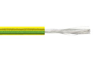 LAPP 4160400 Wire, PVC, Green, Yellow, 16 AWG, 100 ft