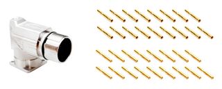 AMPHENOL SINE/TUCHEL MA7RAE1702S-KIT Sensor Connector, MotionGrade M23 Elite Series, M23, Female, 17 Positions, Crimp Socket