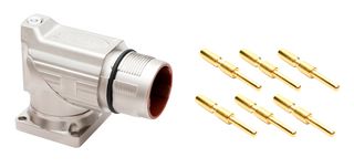 AMPHENOL SINE/TUCHEL MB7RJN0602-KIT Sensor Connector, MotionGrade M23 Elite Series, M23, Male, 6 Positions, Crimp Pin