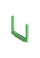 EDAC 337-022-560-858 Card Edge Connector, Dual Side, 1.57 mm, 22 Contacts, Through Hole Mount, Straight