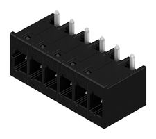 WEIDMULLER 8000072509 Terminal Block, Header, 5 mm, 6 Positions, 26.8 A, 400 V, Through Hole 270°