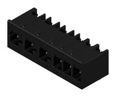WEIDMULLER 8000078339 Terminal Block, Header, 7.5 mm, 6 Positions, 30.6 A, 630 V, Through Hole Right Angle