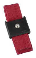 DESCO 09035 Wrist Strap, Adjustable, Snap/Stud, Red