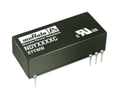 MURATA POWER SOLUTIONS NDY0512C Isolated Through Hole DC/DC Converter, ITE, DIP, 2:1, 3 W, 1 Output, 12 V