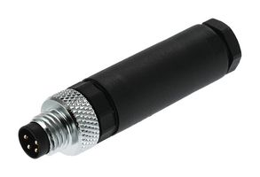 WEIDMULLER 1803850000 Sensor Connector, M8, Male, 4 Positions, Screw Pin, Cable Mount