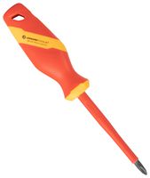 JONARD TOOLS INS-2100 Screwdriver, Phillips, #2, 7.75" Overall Length, 4" Blade Length, Chrome Vanadium Steel