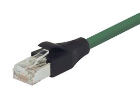 L-COM TRD695SCR-GR-2 Ethernet Cable, Cat6, RJ45 Plug to RJ45 Plug, Green, 609.6 mm, 2 ft