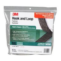 3M TB3571/TB3572 Hook & Loop Fastener, 1 ", 25.4 mm, Black, Nylon (Polyamide)