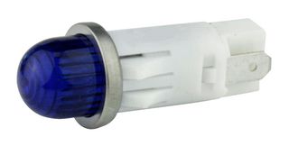 VCC / VISUAL COMMUNICATIONS COMPANY 1092QA6-12V LED Panel Mount Indicator, Blue, 12 V, 12.7 mm, 25 mA, 3.2 cd