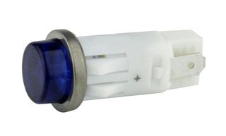 VCC / VISUAL COMMUNICATIONS COMPANY 1092QC6-12V LED Panel Mount Indicator, Blue, 12 V, 12.7 mm, 25 mA, 3.2 cd