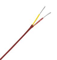 OMEGA FF-K-24S-TWSH-100 Thermocouple Wire, Twisted/Shielded, FEP, Type K, Stranded, ANSI, 24AWG, FF Series, 100ft