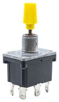 E-SWITCH ST5DP104T2C1 Toggle Switch, (On)-Off-(On), DPDT, Non Illuminated, ST5 Series, Panel Mount, 20 A