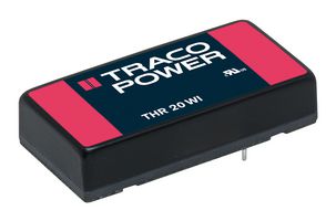 TRACO POWER THR 20-2423WI Isolated Through Hole DC/DC Converter, ITE, DIP, 4:1, 20 W, 2 Output, 15 V