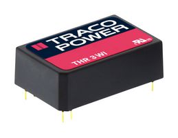 TRACO POWER THR 3-7223WI Isolated Through Hole DC/DC Converter, ITE, 4:1, 3 W, 2 Output, 15 V, 100 mA