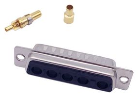 NORCOMP 682M5W5103L001 Combination Layout D Sub Connector, Power-D 682M Series, DB-5W5, Plug, 5 Contacts, 5 Power