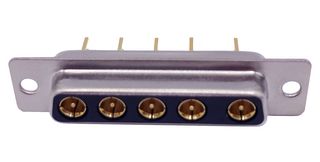 NORCOMP 683M5W5203L001 Combination Layout D Sub Connector, Power-D 683M Series, DB-5W5, Receptacle, 5 Contacts, 5 Power