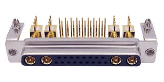 NORCOMP 685M21WA4SL461 Combination Layout D Sub Connector, Power-D 685M Series, DC-21WA4, Receptacle, 21 Contacts