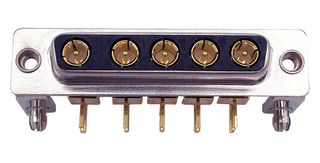 NORCOMP 685M5W5203L461 Combination Layout D Sub Connector, Power-D 685M Series, DB-5W5, Receptacle, 5 Contacts, 5 Power