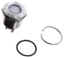 DIALIGHT 621-1142-304F Multicolour Panel Indicators, Red, Green, Yellow, 22 mm, R 15mA, G 15mA, Y 15mA, R 6V, G 6V, Y 6V
