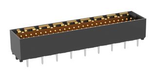 TE CONNECTIVITY - ERNI 224558-E Mezzanine Connector, Plug, 1 mm, 2 Rows, 50 Contacts, Surface Mount, Through Hole Mount