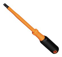 KLEIN TOOLS 6866INS Screwdriver, Phillips, Insulated, 5/16" Tip, 6" Blade, 11.07" OAL, Round Shank