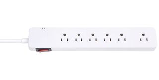 MULTICOMP PRO MP011034 Surge Protector, White, 6 Outlets, NEMA 5-15R, 15 A, 125 V, NEMA 5-15P, 3 ft