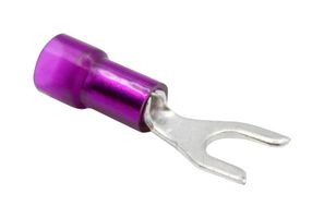 MUELLER ELECTRIC AI-50060N Fork / Spade Tongue Terminal, 22AWG to 18AWG, #8, Nylon (Polyamide)