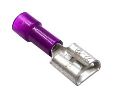 MUELLER ELECTRIC AI-50176N Quick Disconnect Terminal, Female Quick Disconnect, 6.35mm x 0.81mm, 0.25" x 0.032", 22 AWG