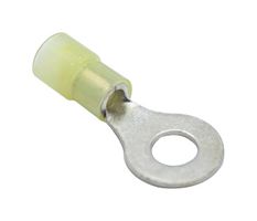 MUELLER ELECTRIC AI-50240N Ring Tongue Terminal, 1/4", 10 AWG, Yellow