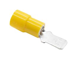 MUELLER ELECTRIC BU-190230008 Quick Disconnect Terminal, Male Quick Disconnect, 6.35mm x 0.81mm, 0.25" x 0.032", 12 AWG, 10 AWG