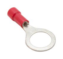 MUELLER ELECTRIC BU-190540044 Ring Tongue Terminal, 5/16", 18 AWG, Red