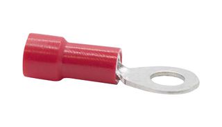 MUELLER ELECTRIC BU-190540054 Ring Tongue Terminal, #8, 18 AWG, Red