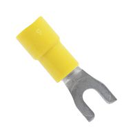 MUELLER ELECTRIC BU-191440039 Fork / Spade Tongue Terminal, 12AWG to 10AWG, #8, Vinyl