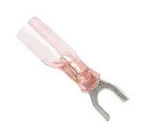 MUELLER ELECTRIC BU-191640007 Fork / Spade Tongue Terminal, 22AWG to 18AWG, #8, Heat Shrink Nyax