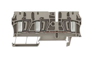 WEIDMULLER 7904180000 DIN Rail Mount Terminal Block, 3 Positions, 26 AWG, 10 AWG, 4 mm², Tension Clamp, 32 A