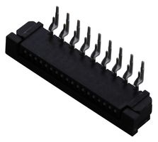 AMPHENOL COMMUNICATIONS SOLUTIONS SLW18R-1C7LF FFC / FPC Board Connector, R/A, 1 mm, 18 Contacts, Receptacle, SLW-R Series, Through Hole, Bottom