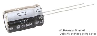 PANASONIC EEUHD1E682 Electrolytic Capacitor, 6800 µF, 25 V, ± 20%, Radial Leaded, 2000 hours @ 105°C, Polar