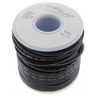 MULTICOMP PRO 24-15090 Wire, Hook Up, PVC, Black, 20 AWG, 10 x 30AWG, 100 ft