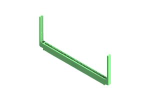 EDAC 337-041-544-668 Card Edge Connector, Single Side, 1.57 mm, 41 Contacts, Through Hole Mount, Straight