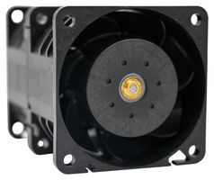 NMB TECHNOLOGIES 06076EA-12S-E6-0C DC Axial Fan, Brushless, 12 V, Square, 60 mm, 76 mm, Ball Bearing, 85.7 CFM