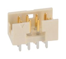 AMPHENOL COMMUNICATIONS SOLUTIONS 98414-G06-04LF Pin Header, Wire-to-Board, 2 mm, 2 Rows, 4 Contacts, Through Hole Straight, Minitek 98414 Series