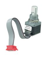 GRAYHILL 62D22-02-040C Rotary Encoder, Optical, Incremental, 16 PPR, 16 Detents, Vertical, With Push Switch