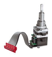 GRAYHILL 62H2222-H9-020C Rotary Encoder, Optical, Incremental, 16 Detents, Vertical, With Push Switch
