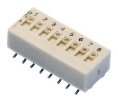 GRAYHILL 78HJ01GWT DIP / SIP Switch, Gull Wing, 1 Circuits, Slide, Surface Mount, SPDT, 30 V, 150 mA