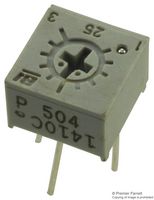 TT ELECTRONICS / BI TECHNOLOGIES 25PR500KLF Trimmer, Single Turn, Cermet, Top Adjust, 500 kohm, Through Hole, 1 Turns