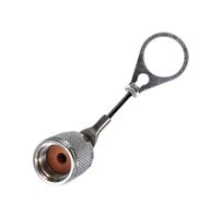 TROMPETER - CINCH CONNECTIVITY RFI45-12-D3 Dust Cap / Cover, RFI Dust Cap with Lanyard, TNC Jack Connectors, Brass Body