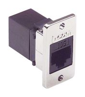L-COM ECF504-C6A In-Line Adapter, Cat6a, Adaptor, In-Line, RJ45, RJ45